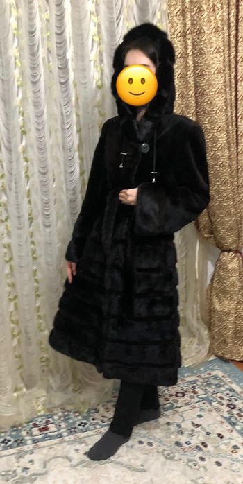 Норковая шуба с бобром