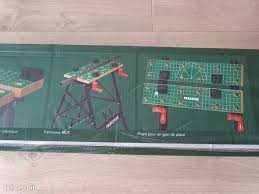 Masă de lucru pliabilă Parkside, din plăci MDF, calitate, cu manivelă