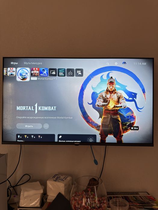 Playstation 5 + 6 игр + 2 джойстик