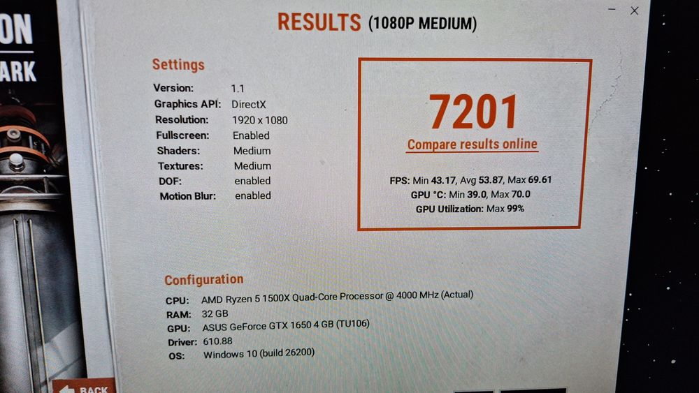 Placa video asus phoenix gtx 1650