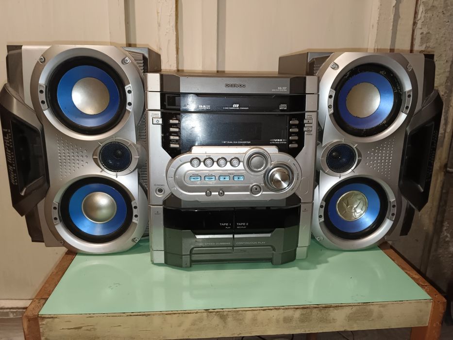 AUX Музыкальный центр колонки динамики сабвуфер бас музцентр