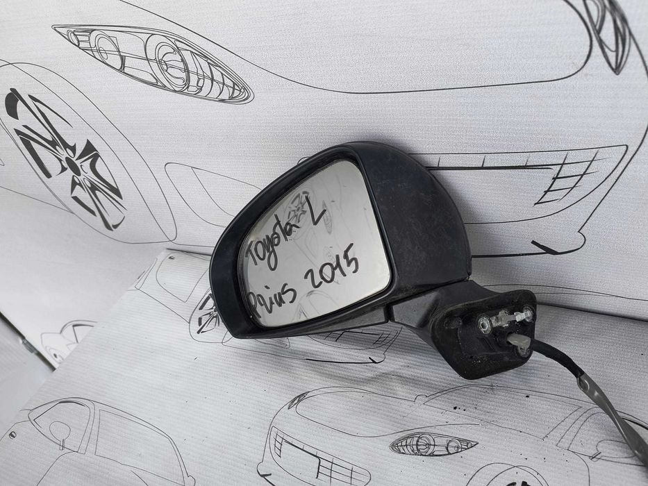 Oglindă Stânga 7 PINI Toyota Prius 2015 / 2009-2015 / Cod OEM E4022865 (5D2)