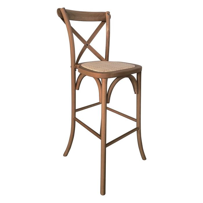 Бар стол Дестъни Ε7022 цвят орех, ПРОМО!