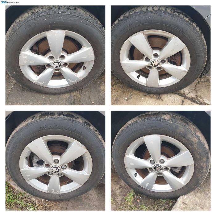 Set 4 Jante Roti Aliaj 185 60 15 R15 5x100 Skoda Rapid 2012 - 2017 [K3786]