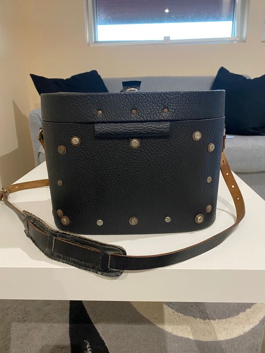 Винтидж кожена чанта за фотография