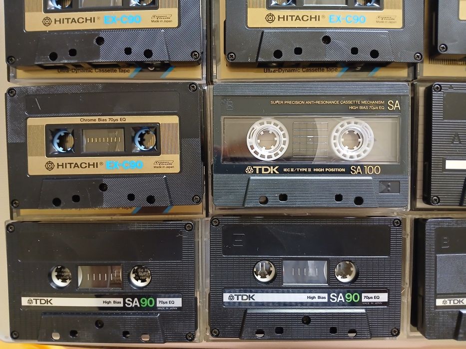 Lot de 9 casete audio Chromdioxid