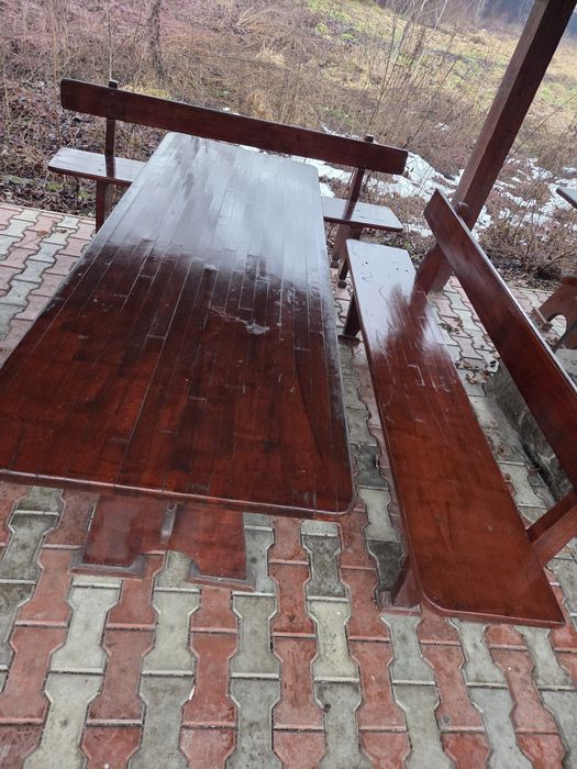 Mese și bănci lemn masiv