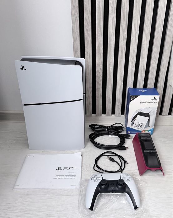 PS5 - PlayStation 5 Slim Digital 1TB + dock + 35 jocuri