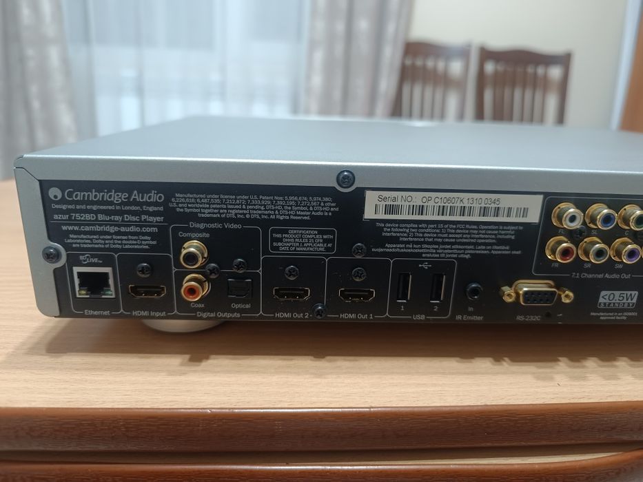 Blu ray Disc player Cambridge audio