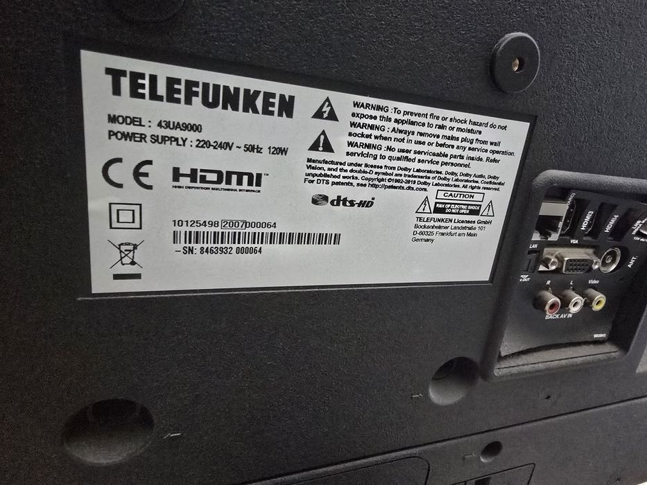 Телевизор Telefunken за части