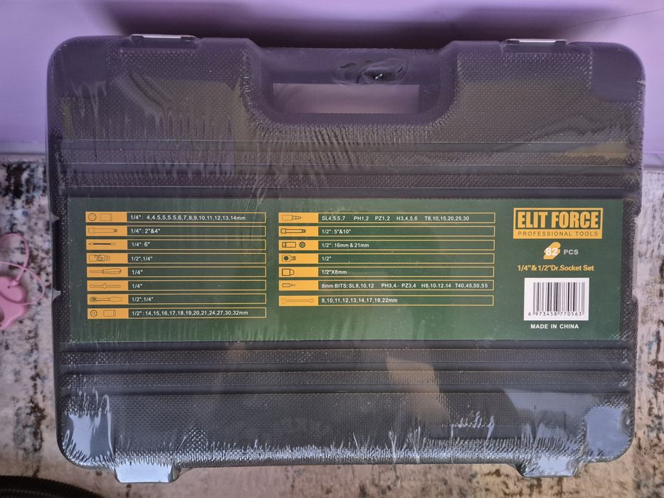 Набор инструментов автомобильный 82 предмета - ELIT FORCE 82.

Комп