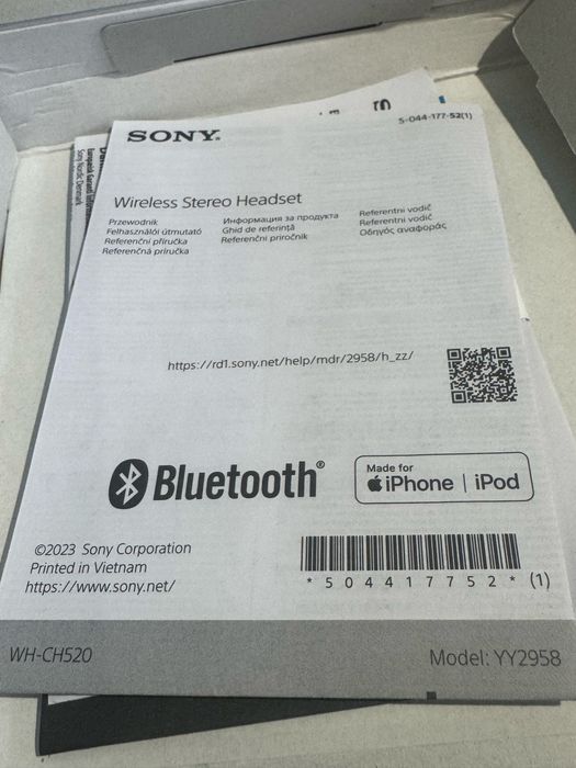 Bluetooth Слушалки SONY YY2958 , WH-CH520