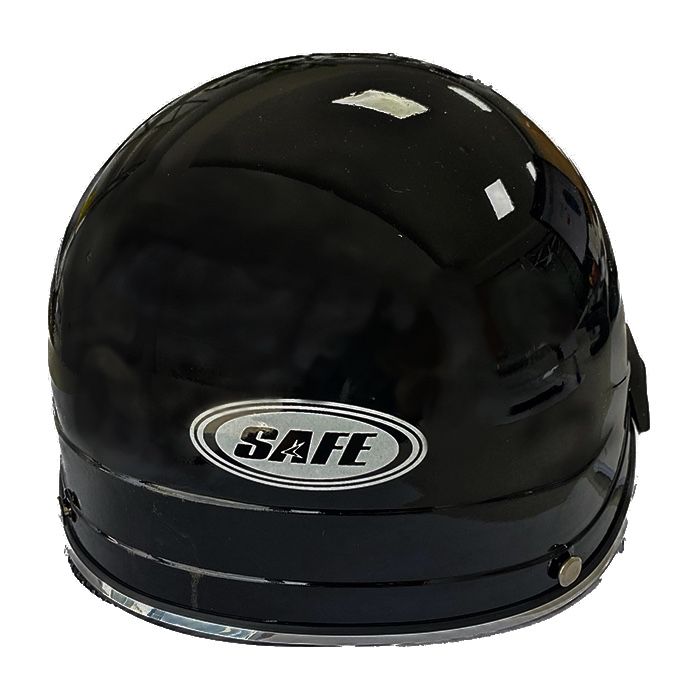 Моторна каска – черен гланц, лека и удобна