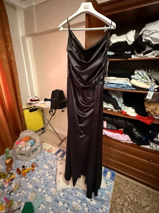 Платье черный вечерный 7К