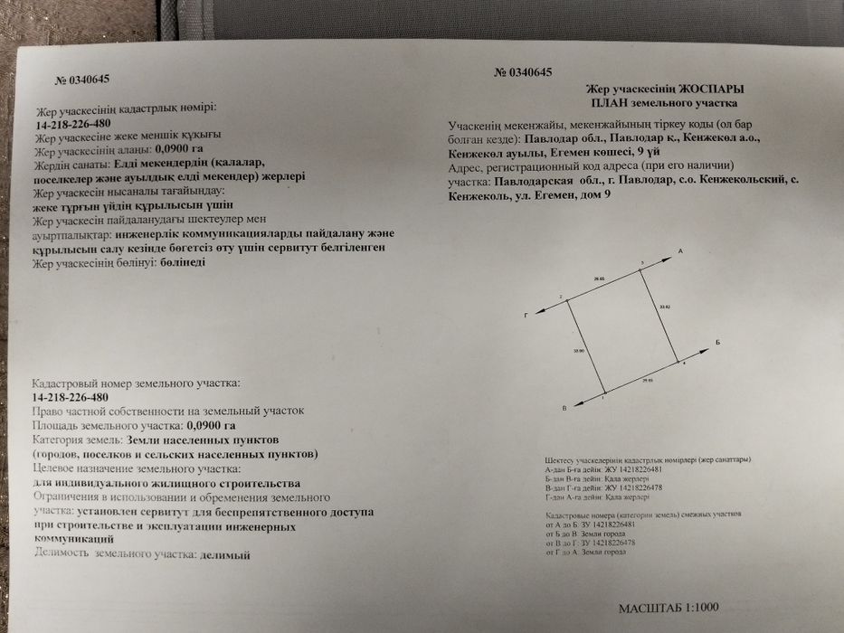 Продам участок 9 соток