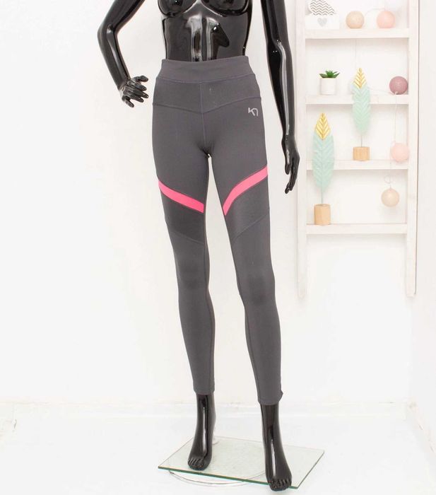 Kari Traa дамски клин сив висока талия за фитнес спорт термо бельо S