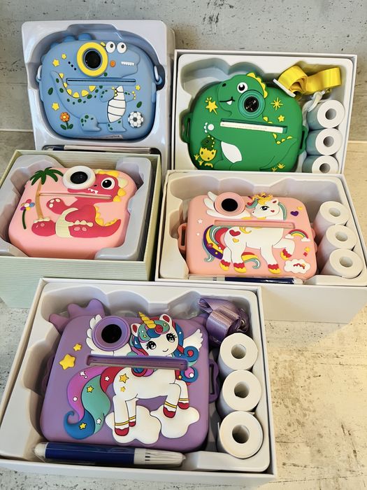 НОВ Детски фотоапарат с моментален печат (принтер)