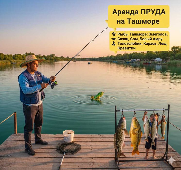 Аренда пруда для рыбного промысла на Ташморе