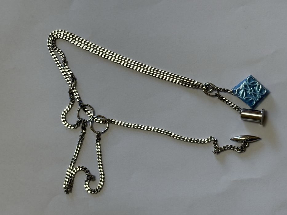 LOEWE Anagram Pendant Necklace