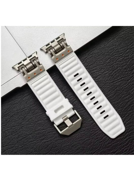 Curea Soft Titan Compatibila Ceas Apple Watch Husa Folie Silicon