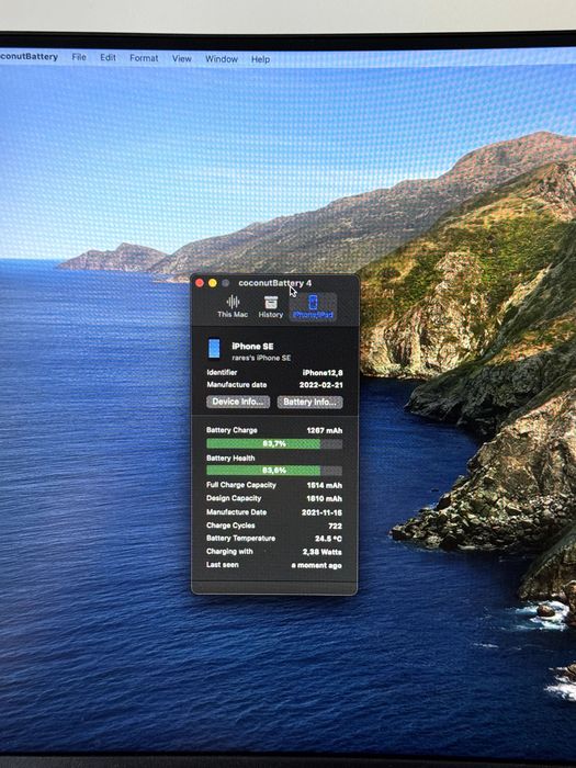 iPhone SE 64GB alb stare perfecta