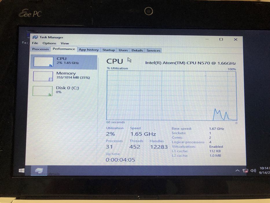 Laptop asus eee pc