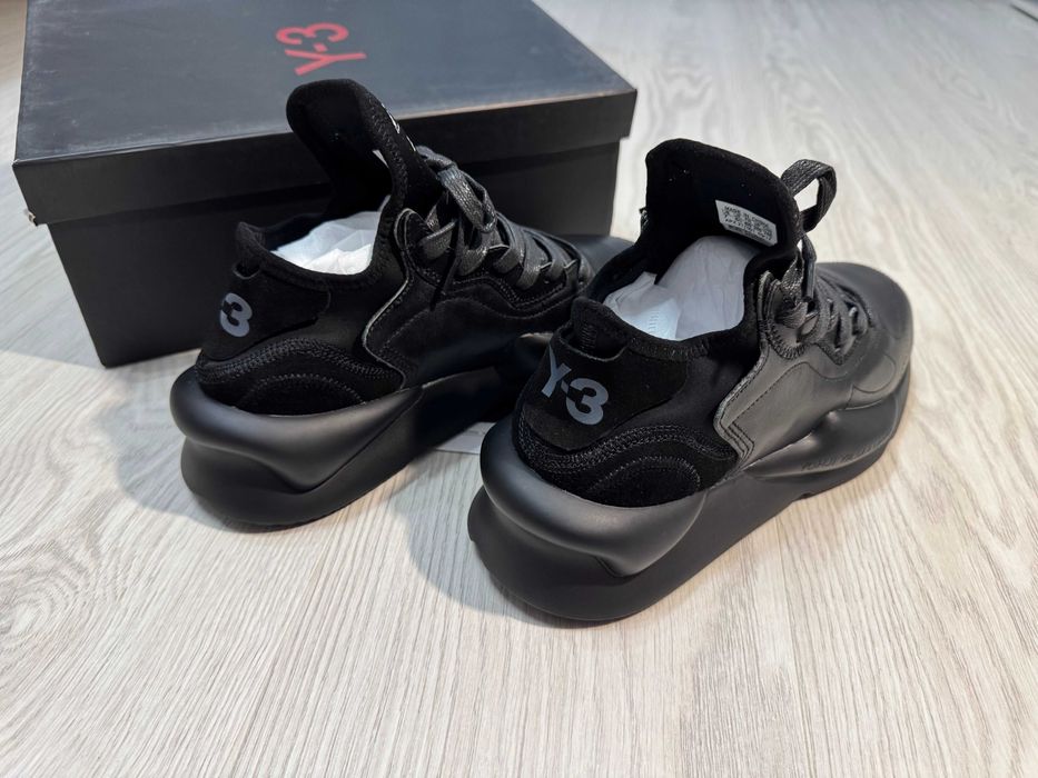 Adidasi Y-3, Kaiwa - Black Premium din Piele NOI Yohji Y3