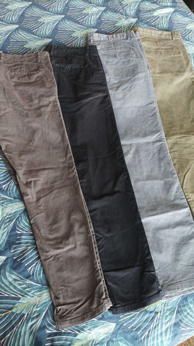 Мъжки памучни панталони ZARA и H&M