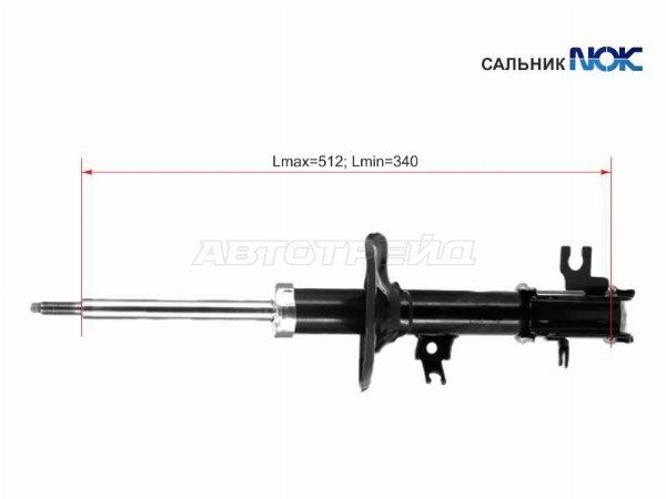 Стойка передняя Chevrolet Aveo