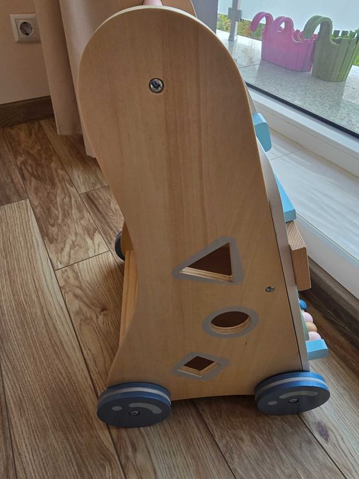 Дървена играчка Moni Toys за прохождане, 12 месеца +