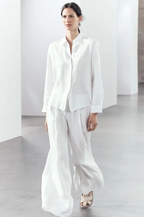 Costum camasa/ pantaloni  Zara linen edition