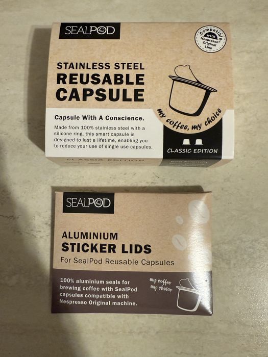 Capsule de cafea Nespresso REUTILIZABILE, otel inoxidabil