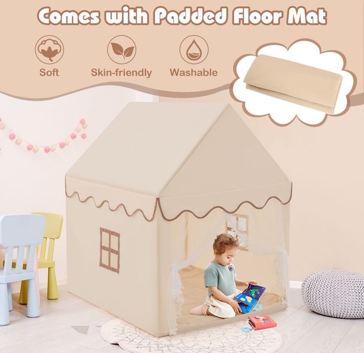 Детска игрална палатка тип къщичка COSTWAY