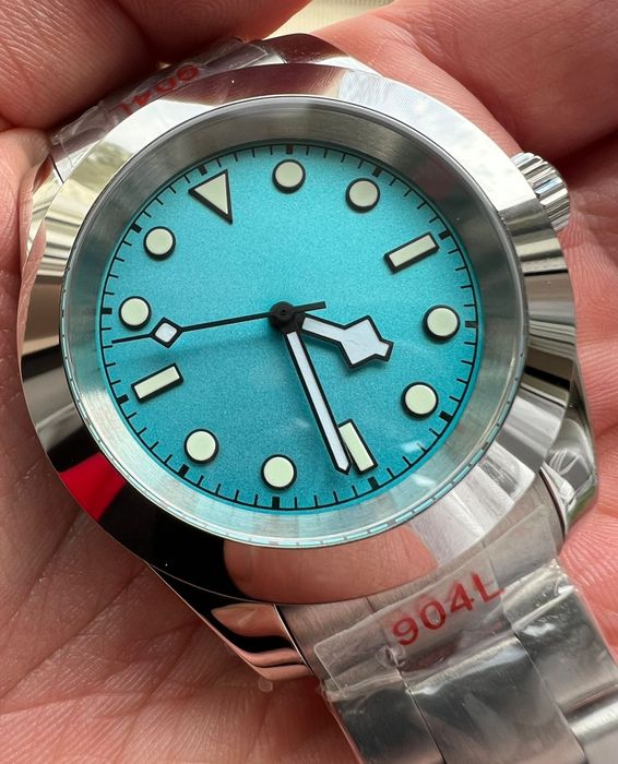 Vand ceas albastru deschis - aquamarine , NH35 , fara logo