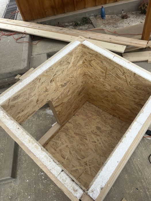 Cuşcă Câine Izolată Talie Mare lemn masiv