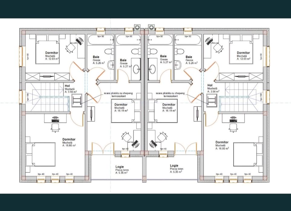 Vand în CHINTENI teren intravilan, 713 mp, cu PROIECT AUTORIZAT-DUPLEX
