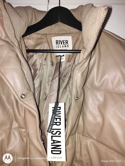 Geaca imitație piele River Island