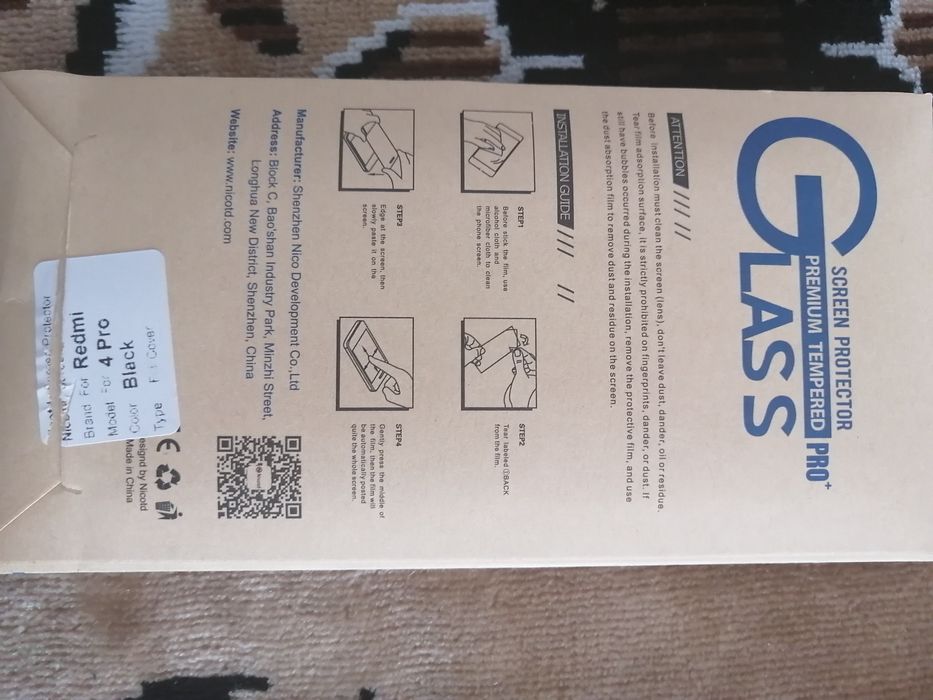 Продам стекло xiaomi redmi 4 pro black