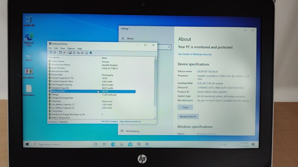Laptop 13,3" HP 430 G4 Intel i5 7200 8 GB RAM SSD 128 GB
