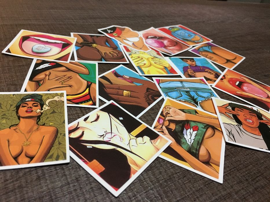 47 стикера "Секси момичета" Скейт Байк Лаптоп Телефон Stikeri