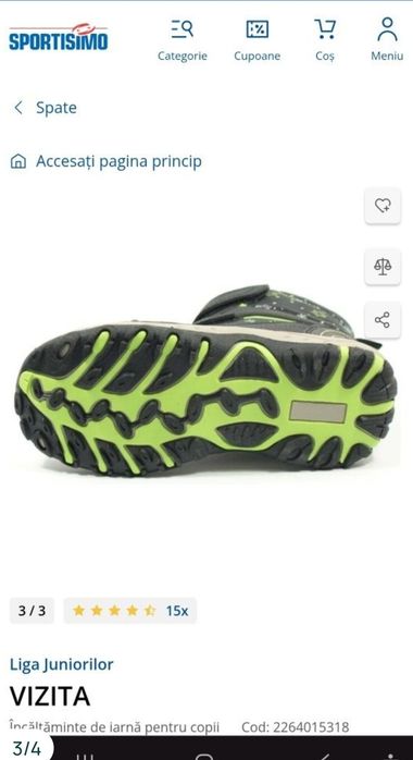 GHETE impermeabile Sportisimo  33 si Ghete cizme Marelbo nr 26