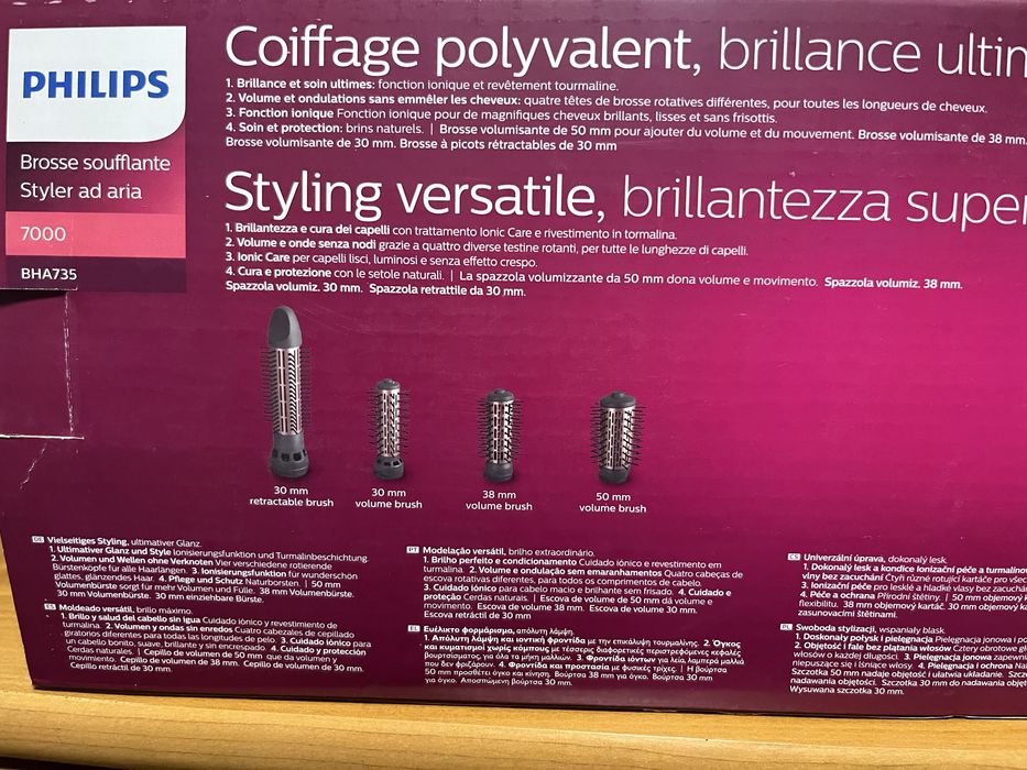 Електрическа въртяща Четка сешоар кръгла с 4 накрайника