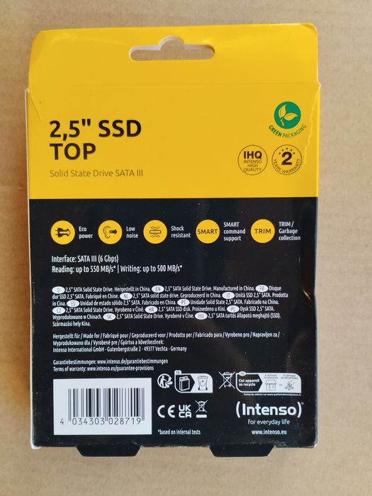 Hard Disk HDD SSD 2.5" Sigilat, Intenso 2.5" SSD Top 1TB, Sata 3