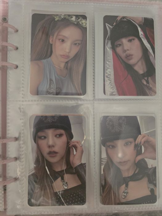 KPOP photocards itzy, aespa, ive