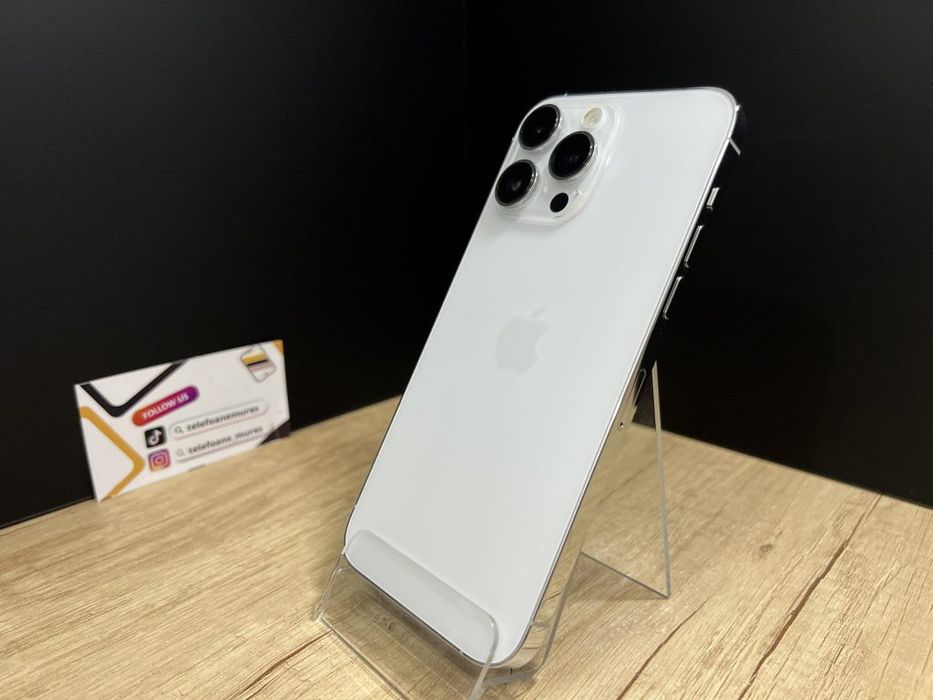 iPhone 14 Pro Max 128Gb Silver Second-Hand 3 ani garanție, Telefoane M