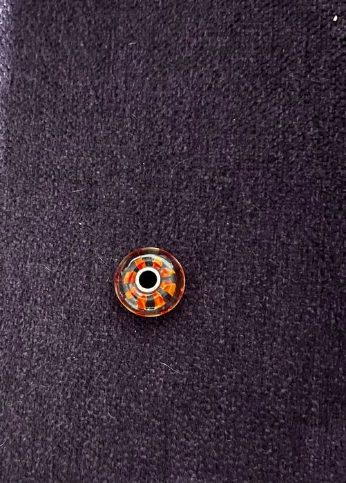 Pandantiv Trollbeads, pentru bratara, sticla murano si argint