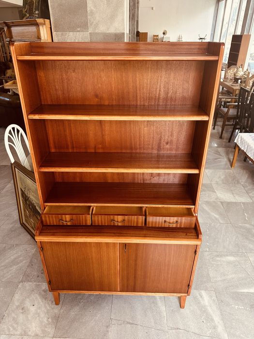 Шведска винтидж библиотека / секретер – Mid-Century Modern