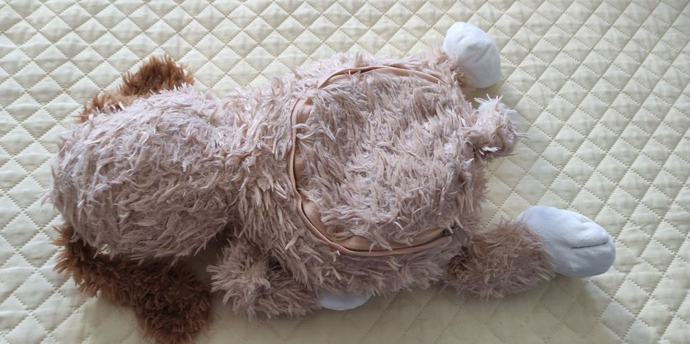 Pernă copii/ Jucărie plușată ce se 'trasformă' în Pernă/Cățel/Cușca