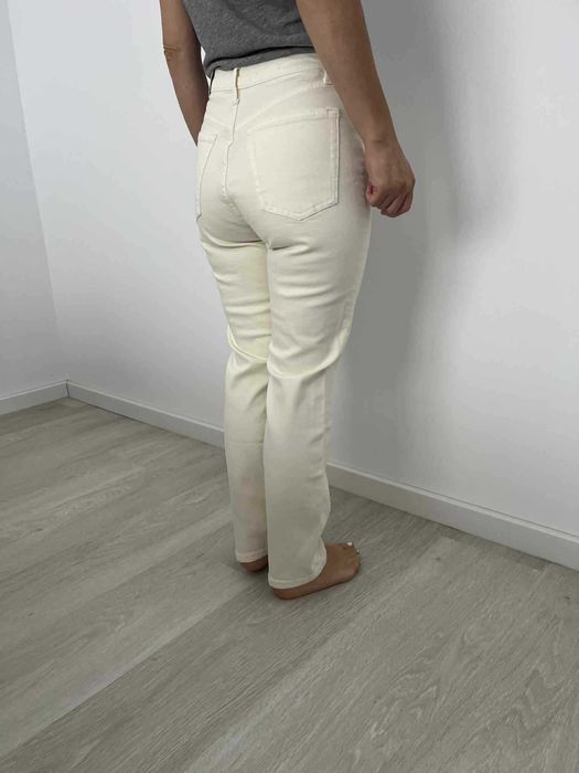 Blugi Mango slim crem