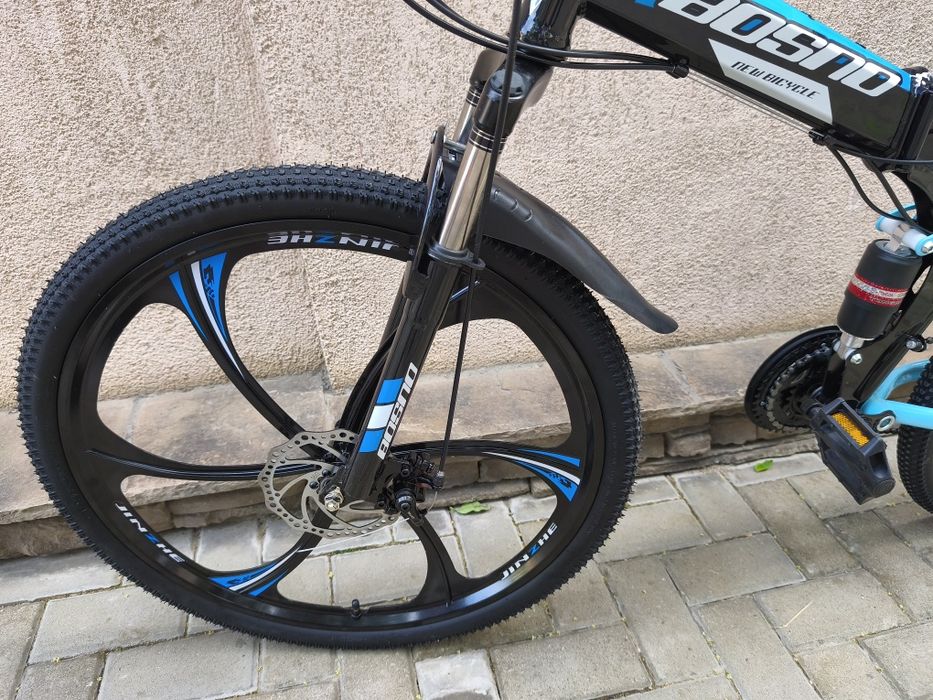 Bicicleta Nouă Cutie ,montain Bike 26 ,full suspensie, frâne disc, jante aluminiu,21 viteze